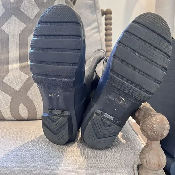 Women’s Slate Blue Hunter Tall Rain Boots Size 8 - Picture 2 of 6